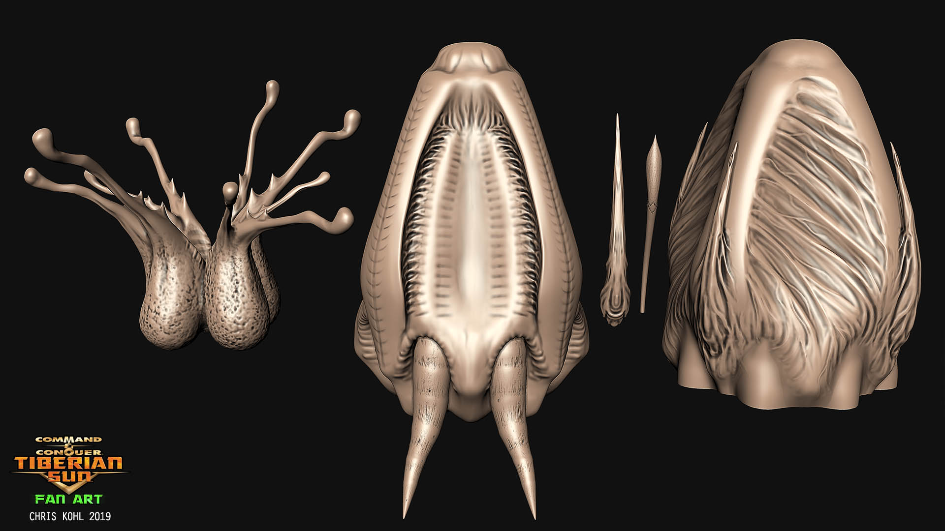 Tiberium Mutated Plant Sculpt